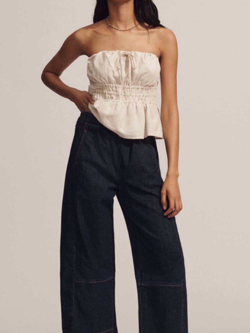 Anthropologie Pilcro Izzie Jeans, NWT, Large Petite, Dark Denim